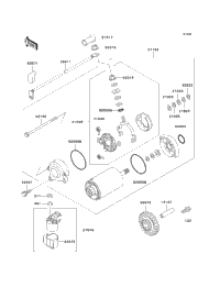 1996 Kawasaki NINJA ZX-11 (ZX1100-D4) Starter Motor | Babbitts