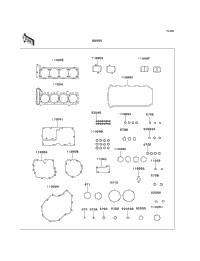 2001 Kawasaki NINJA ZX-11 (ZX1100-D9) Gasket Kit | Babbitts