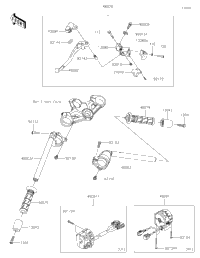 2024 Kawasaki Ninja ZX-4R ABS (ZX400PRFNN) Handlebar | Holzhauers