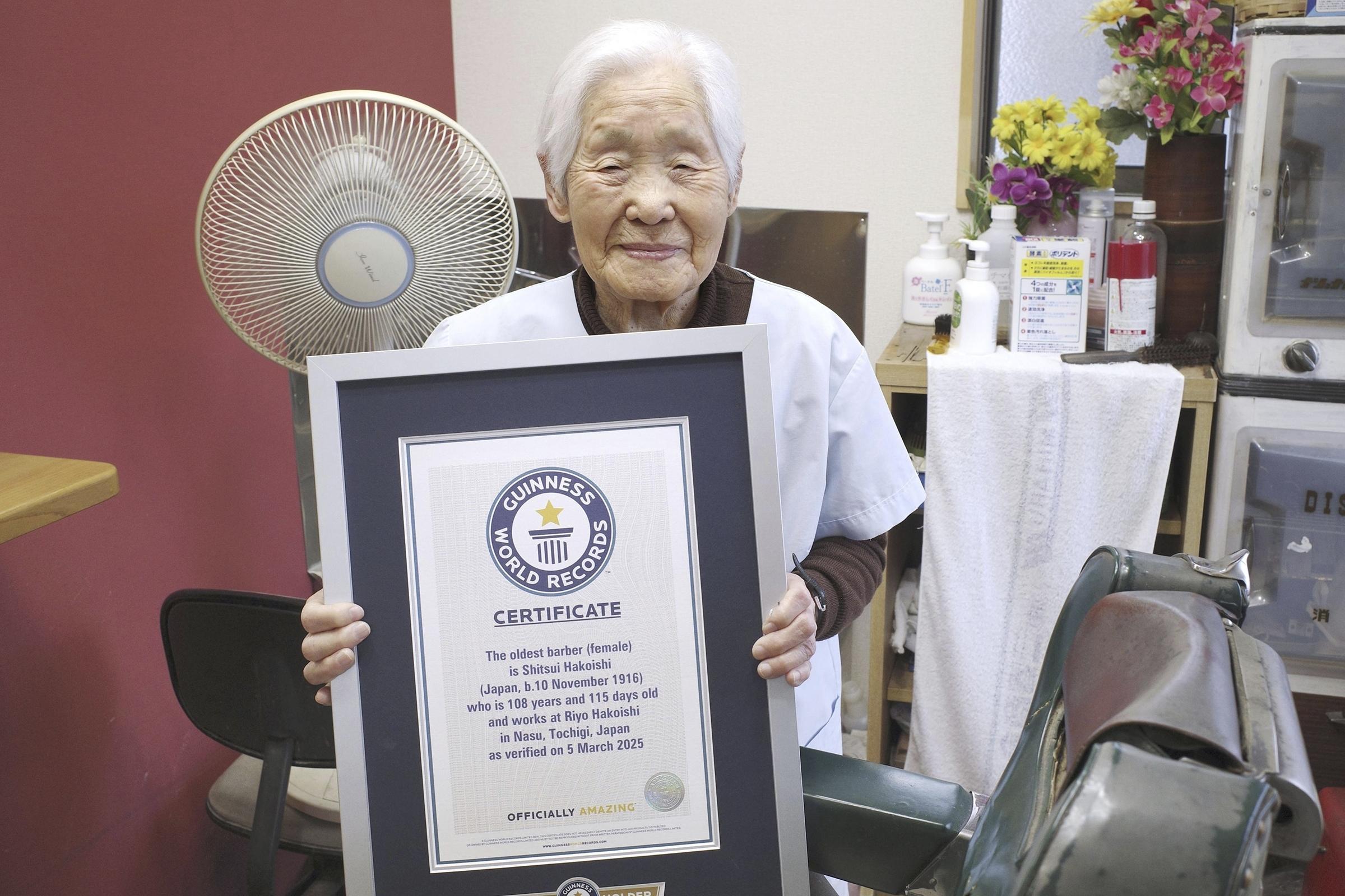 At age 108 Japan's Shitsui Hakoishi is the world's oldest female