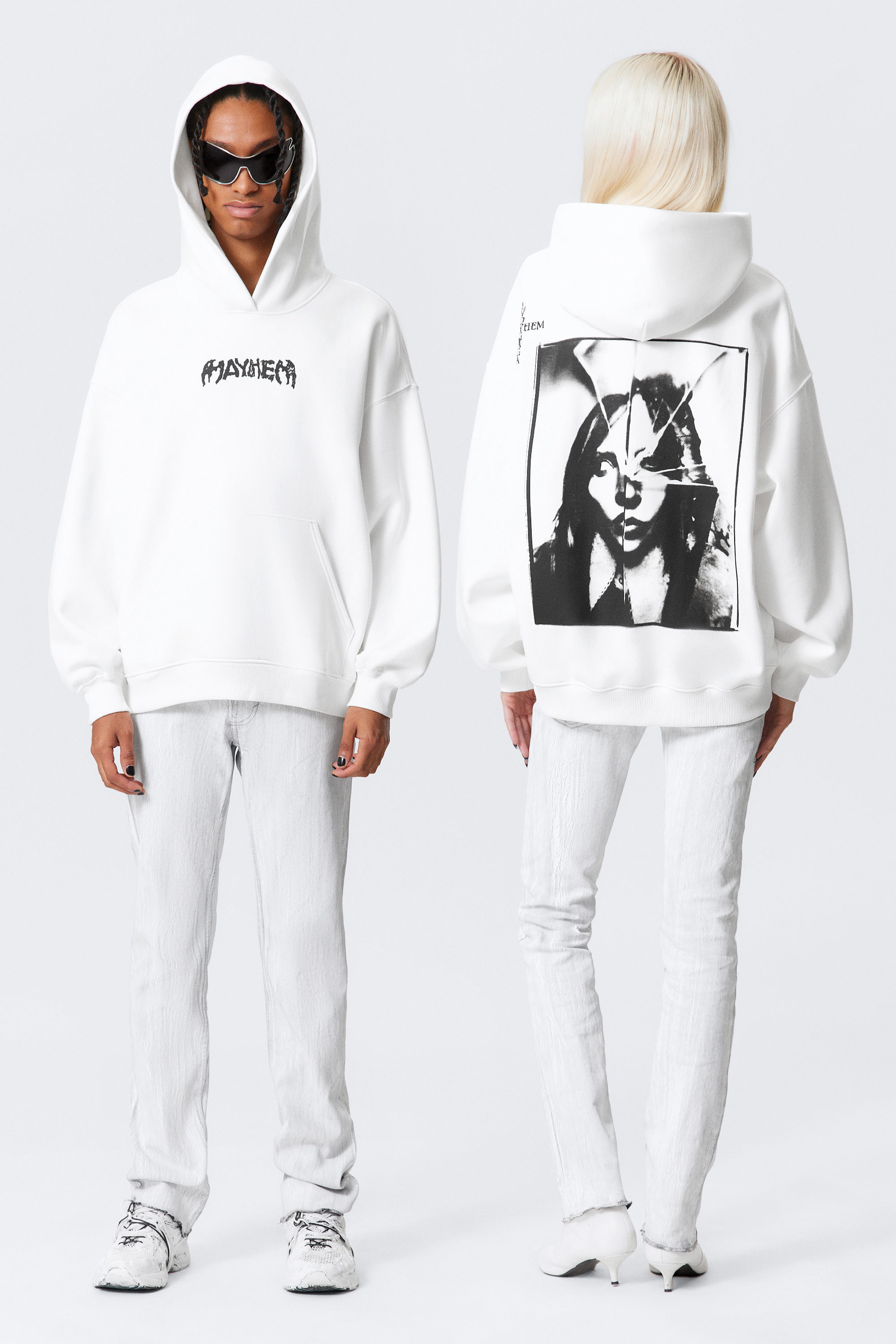 lady gaga hoodie - Off-white | Weekday WW