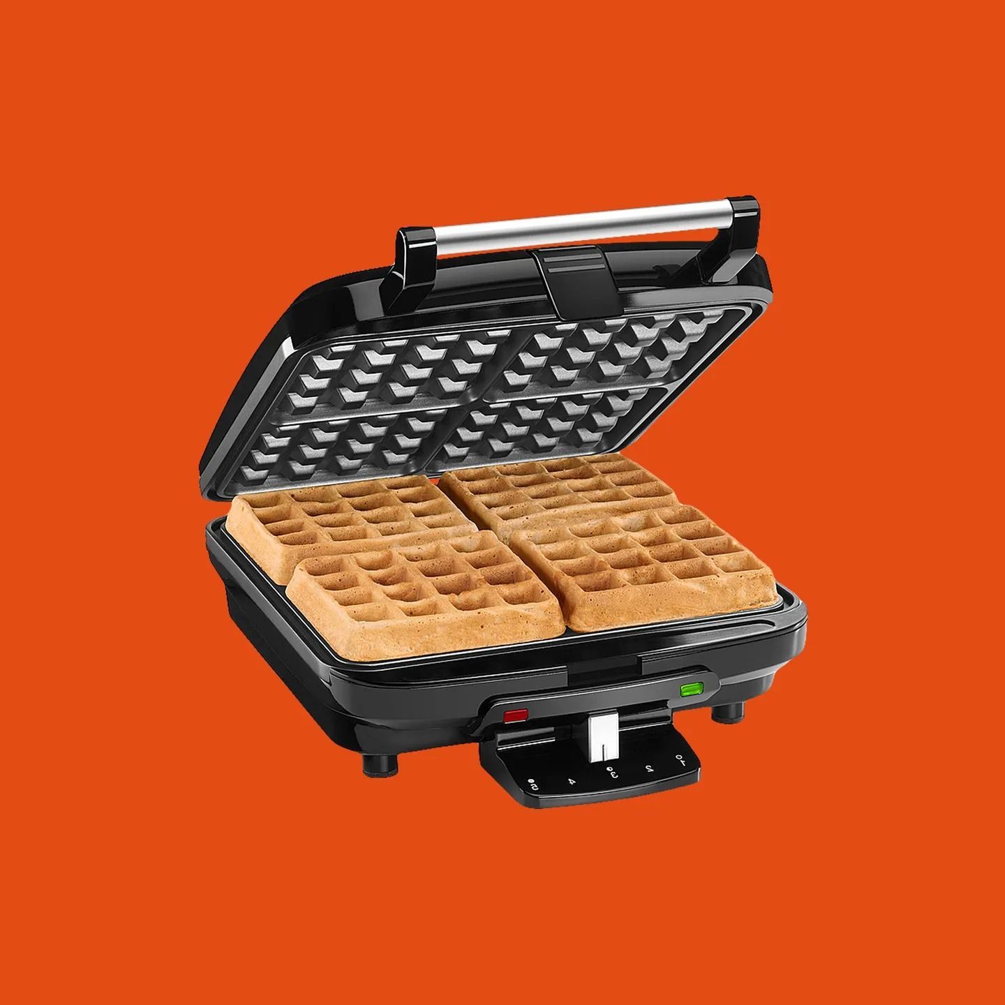 クイジナートのワッフルメーカーは焦げ付かず、ハッシュドポテトや