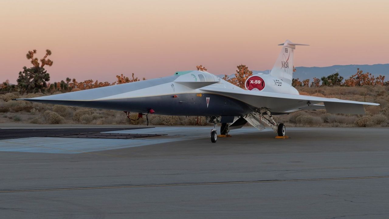 初飛行したNASAの静かな超音速機「X-59 」（写真ギャラリー） | WIRED.jp