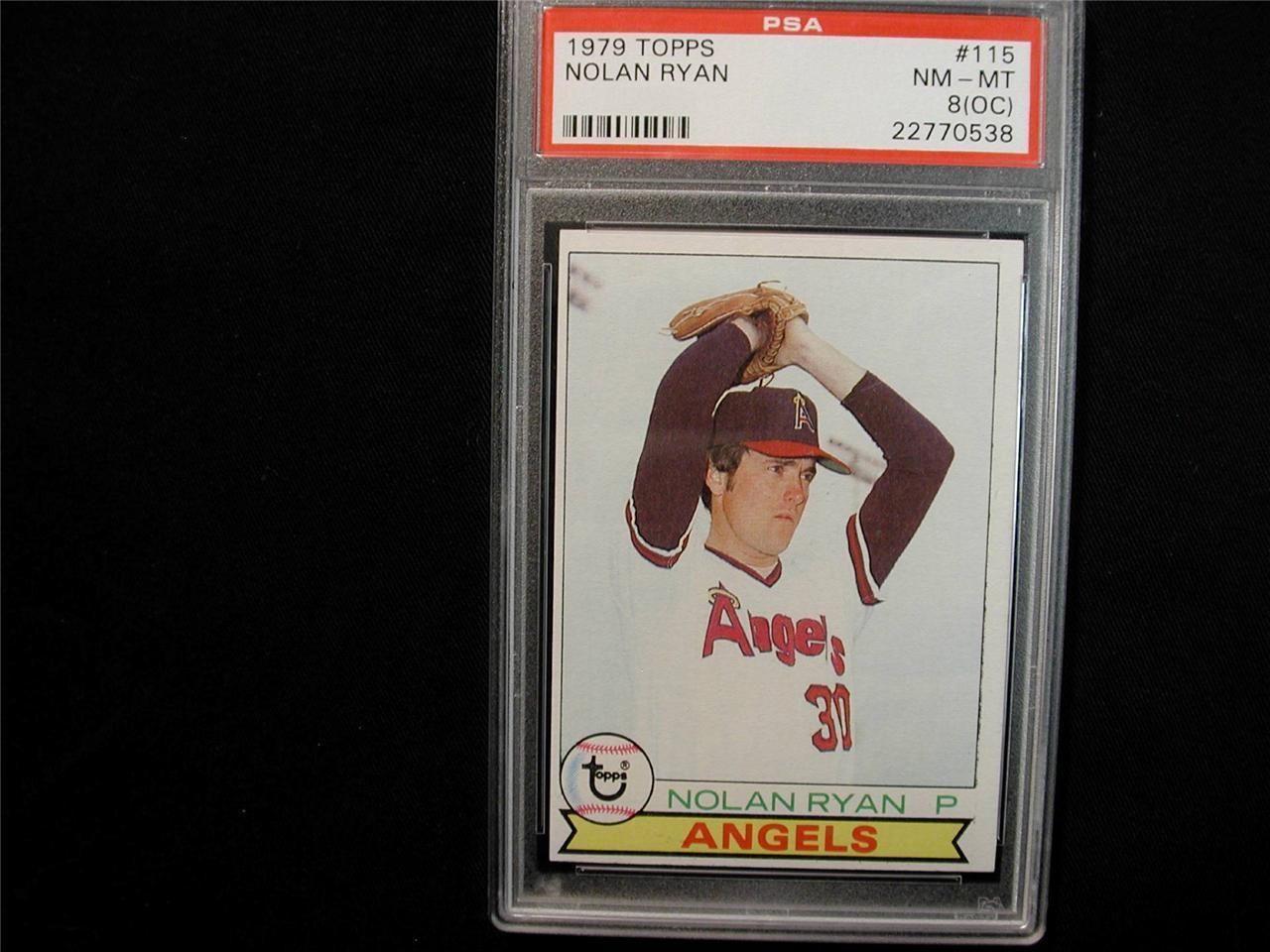 1979 Topps Nolan Ryan Baseball card #115 PSA Graded NM-MT 8 (OC