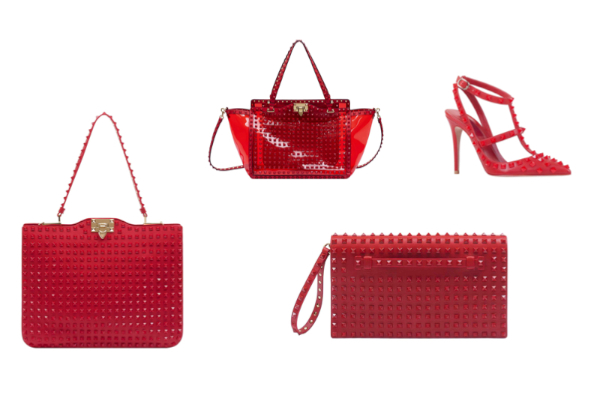 ヴァレンティノ」から真紅のロックスタッズコレクションが新発売