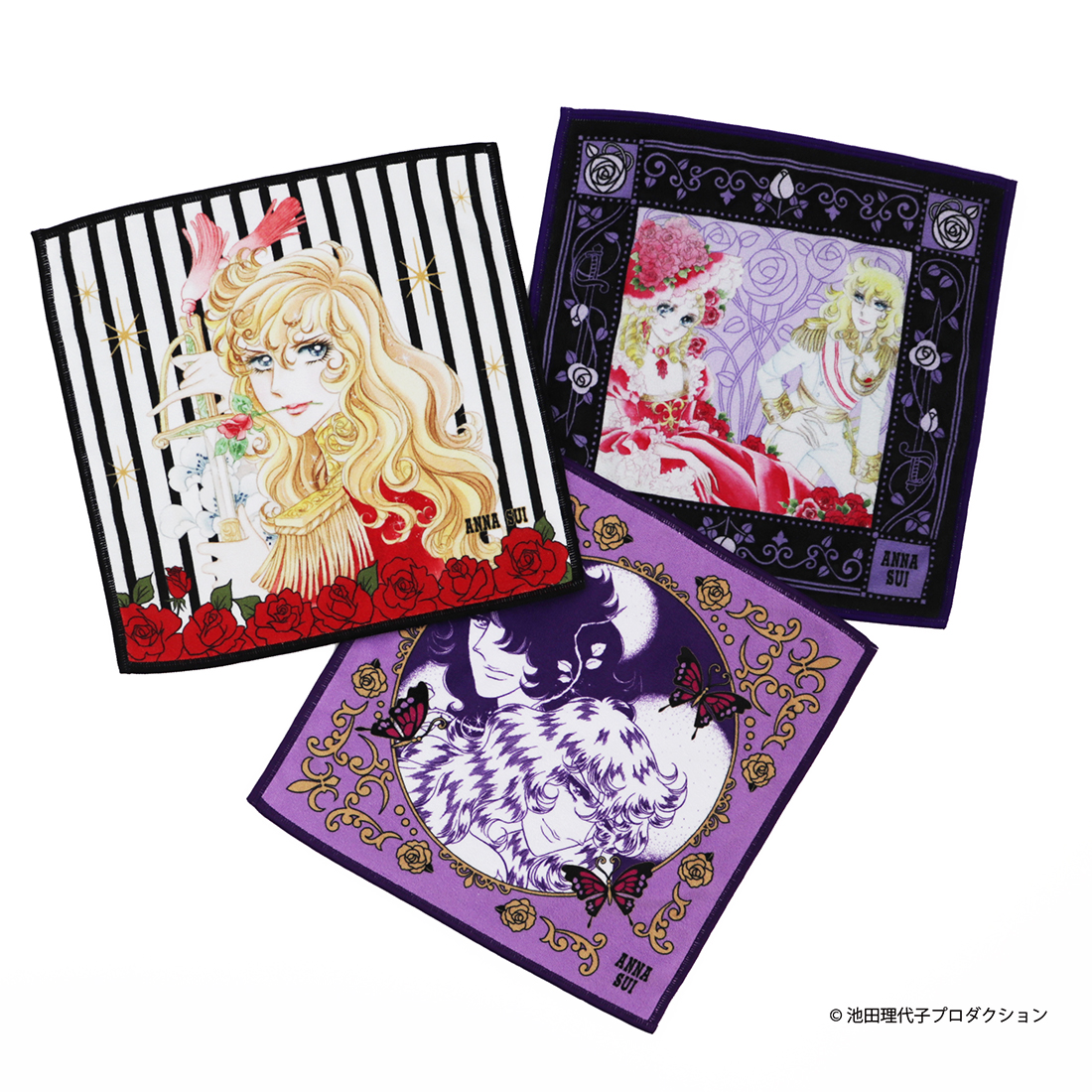 ベルサイユのばら」×「アナ スイ」のコラボハンカチが「ハンカチーフ