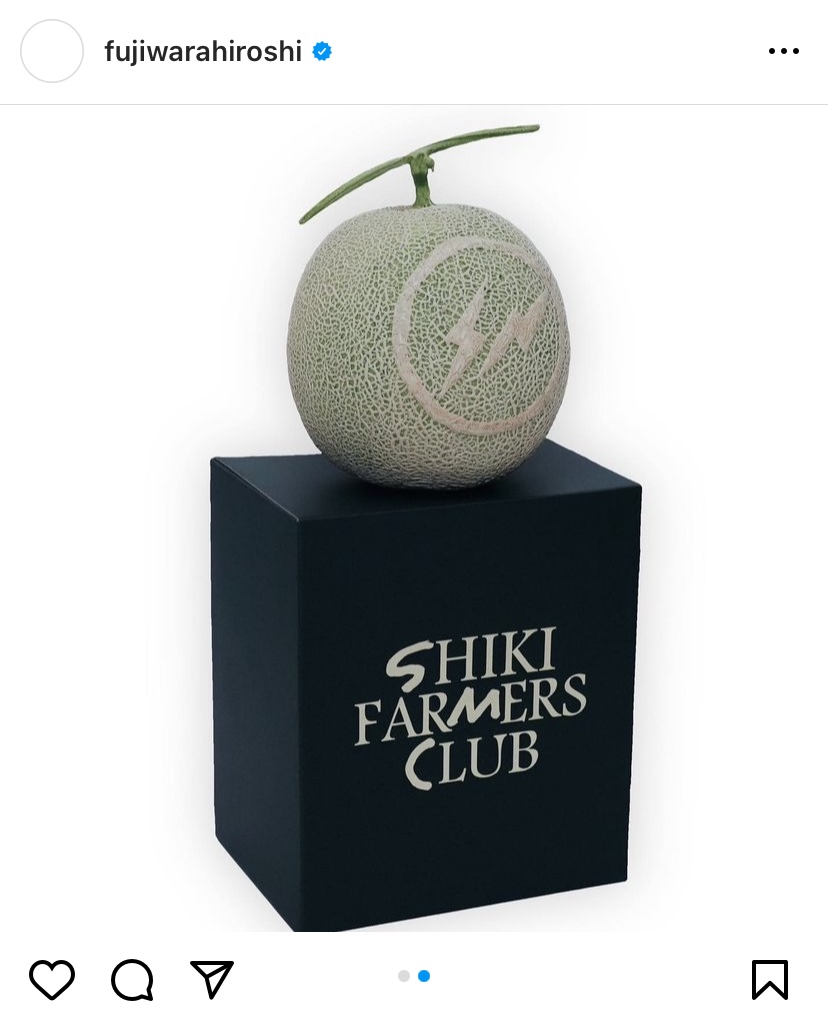 藤原ヒロシの「フラグメント」が滋賀県産メロンとタッグ 1万円で販売