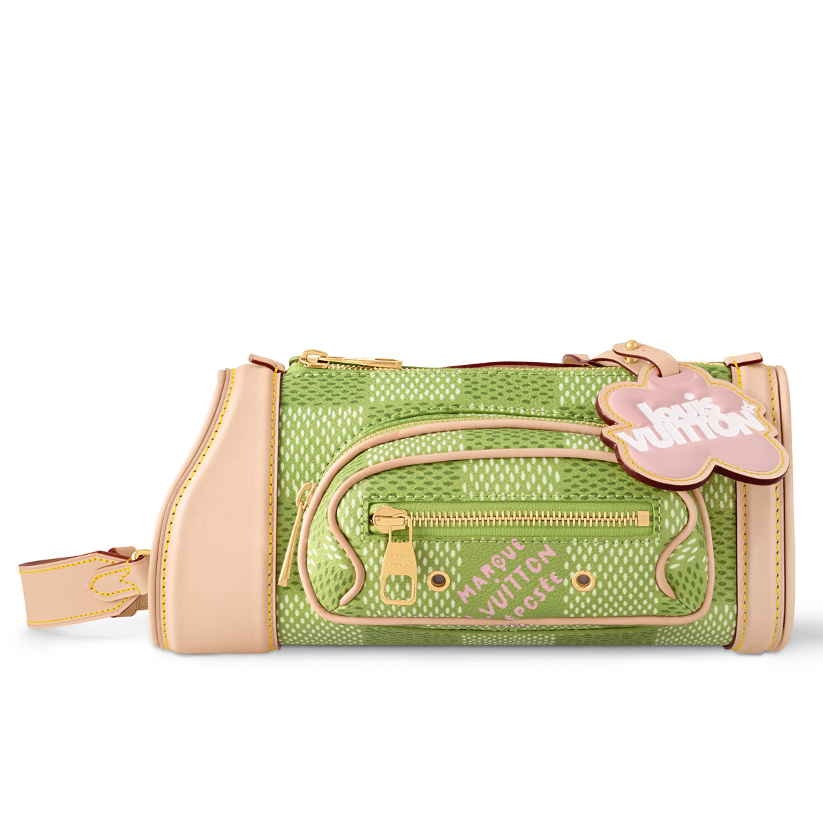 一粒万倍日】「ルイ・ヴィトン」からグリーンのダミエ柄財布 ゴルフ