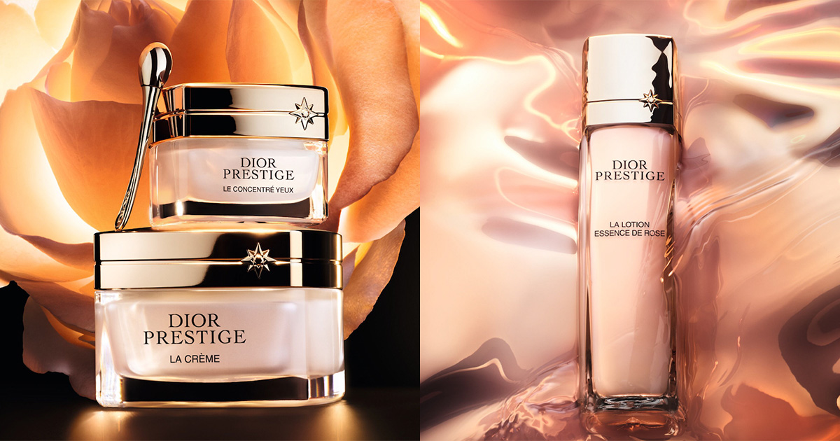 ディオール」“プレステージ”の目元用クリームと高保湿化粧水が新発売