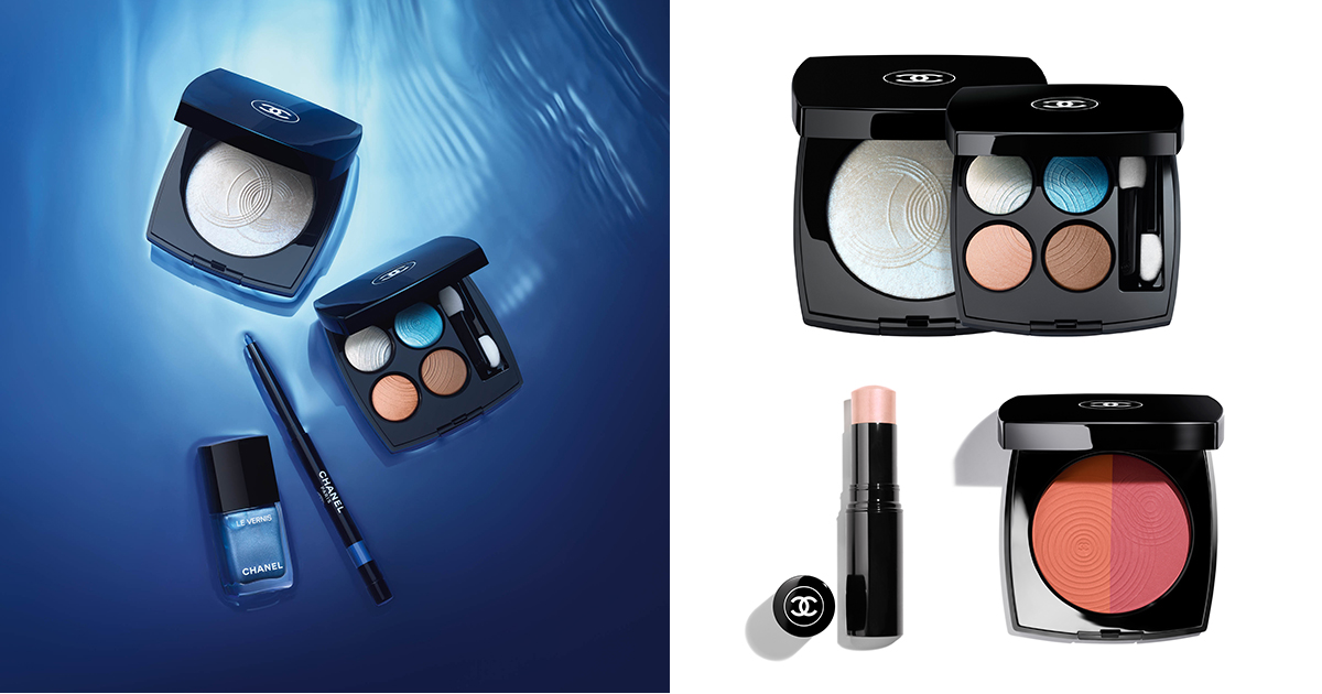 シャネル」がブルーを主役にしたアイシャドウやハイライターなどを発売