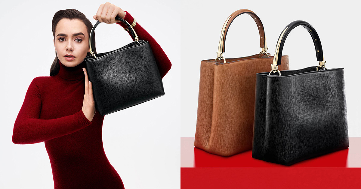 カルティエ」の新作バッグ ハンドルにパンテール（ヒョウ）ヘッドを