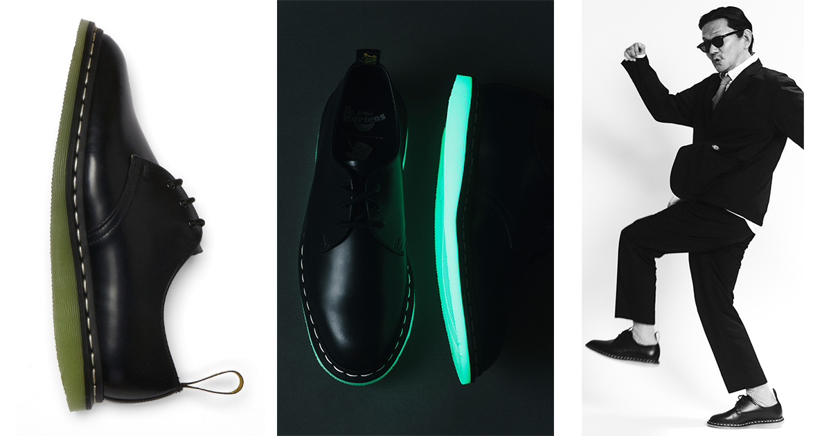 ドクターマーチン」と野村訓市のトリップスターが初コラボ 光る3ホール