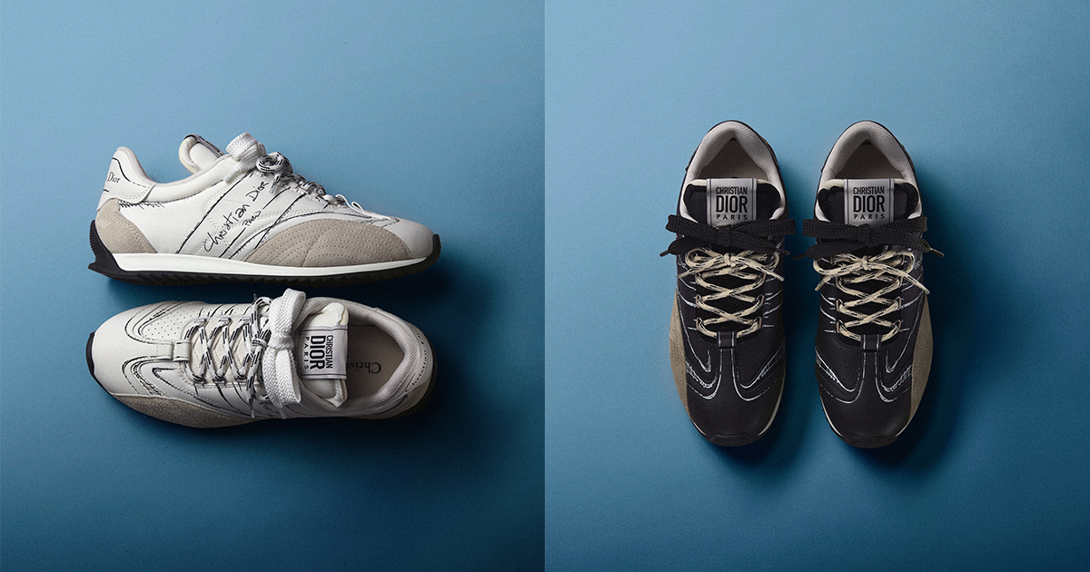 ディオール」が新作スニーカーを発売 鉛筆のスケッチを手作業で再現
