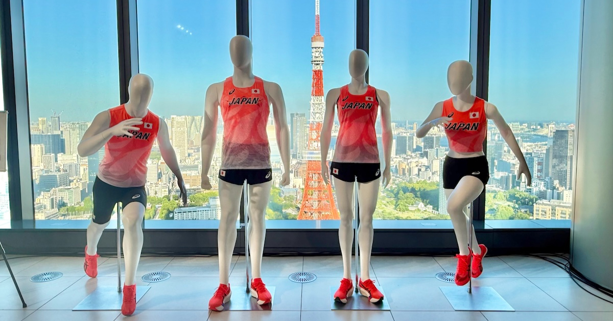 アシックス」が「東京2025世界陸上」の公式ウエアを披露 織田裕二