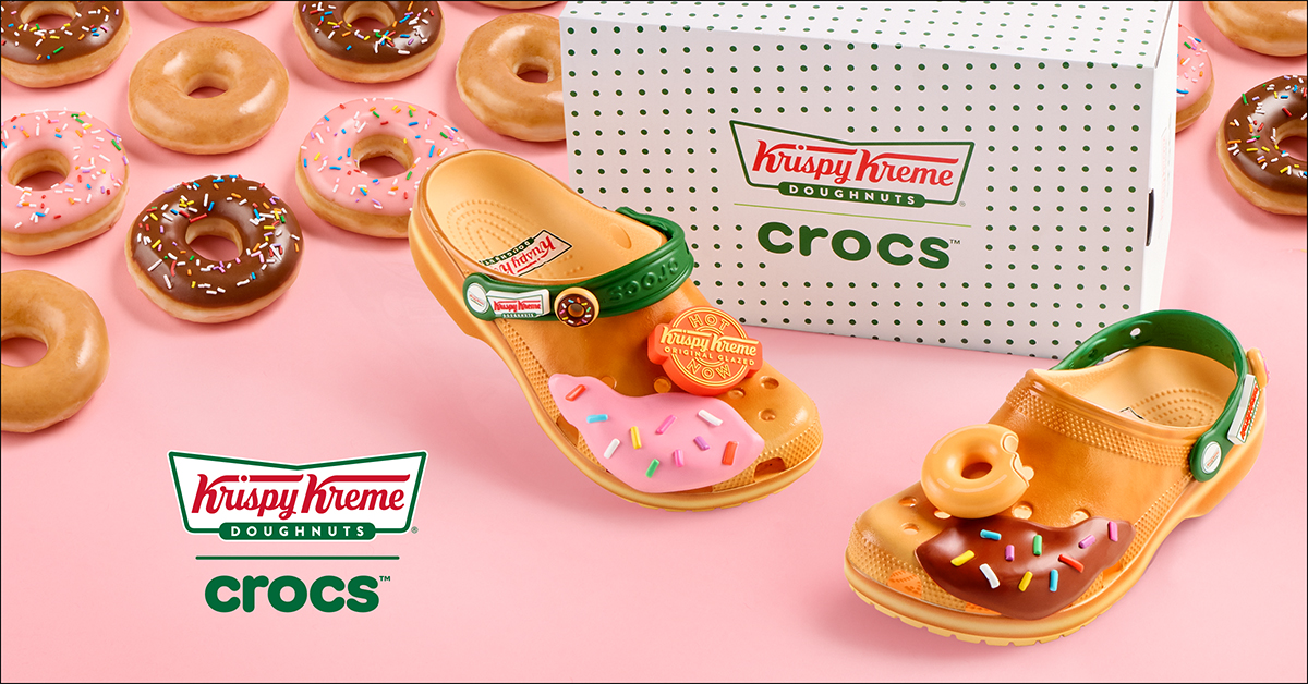 できたてのドーナツがサンダルに！？「クロックス」とクリスピー
