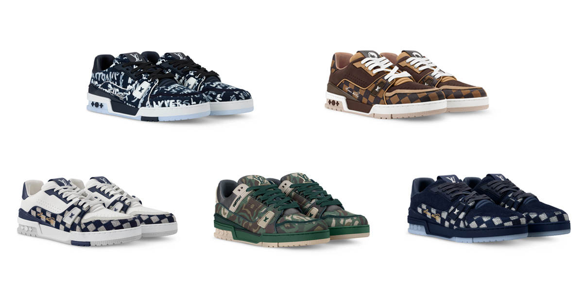 ルイ・ヴィトン」からファレルとNIGO®が手掛けたデニム地のスニーカー