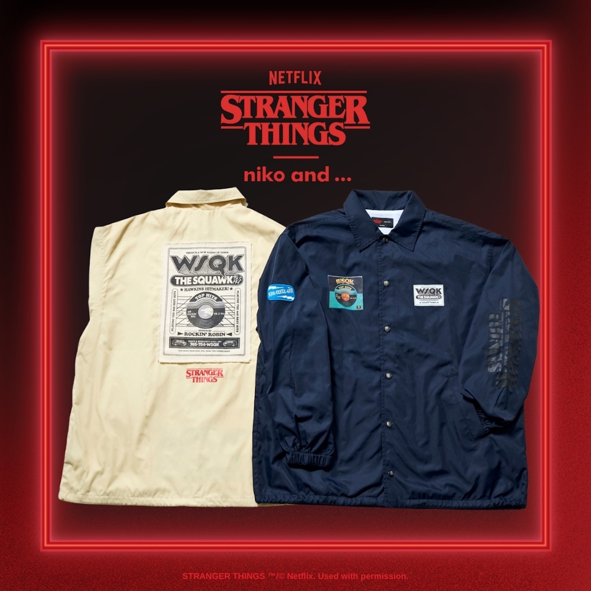 ストレンジャー・シングス」×「ニコアンド」第2弾 アパレルから生活