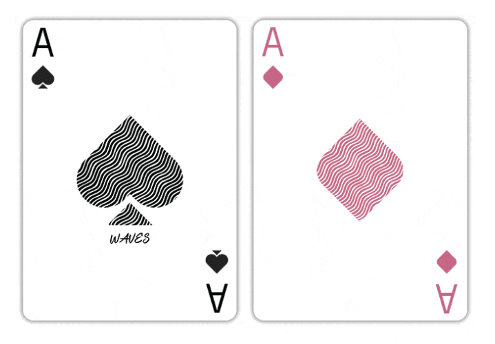 WAVES Playing Cards (Standard 1st Edition) by 52Kards | X-Decks