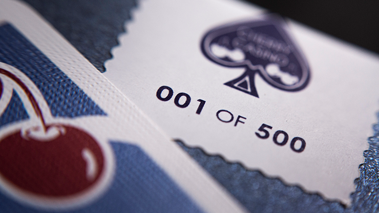 Cherry Casino House Deck Playing Cards (Tahoe Blue) by Pure