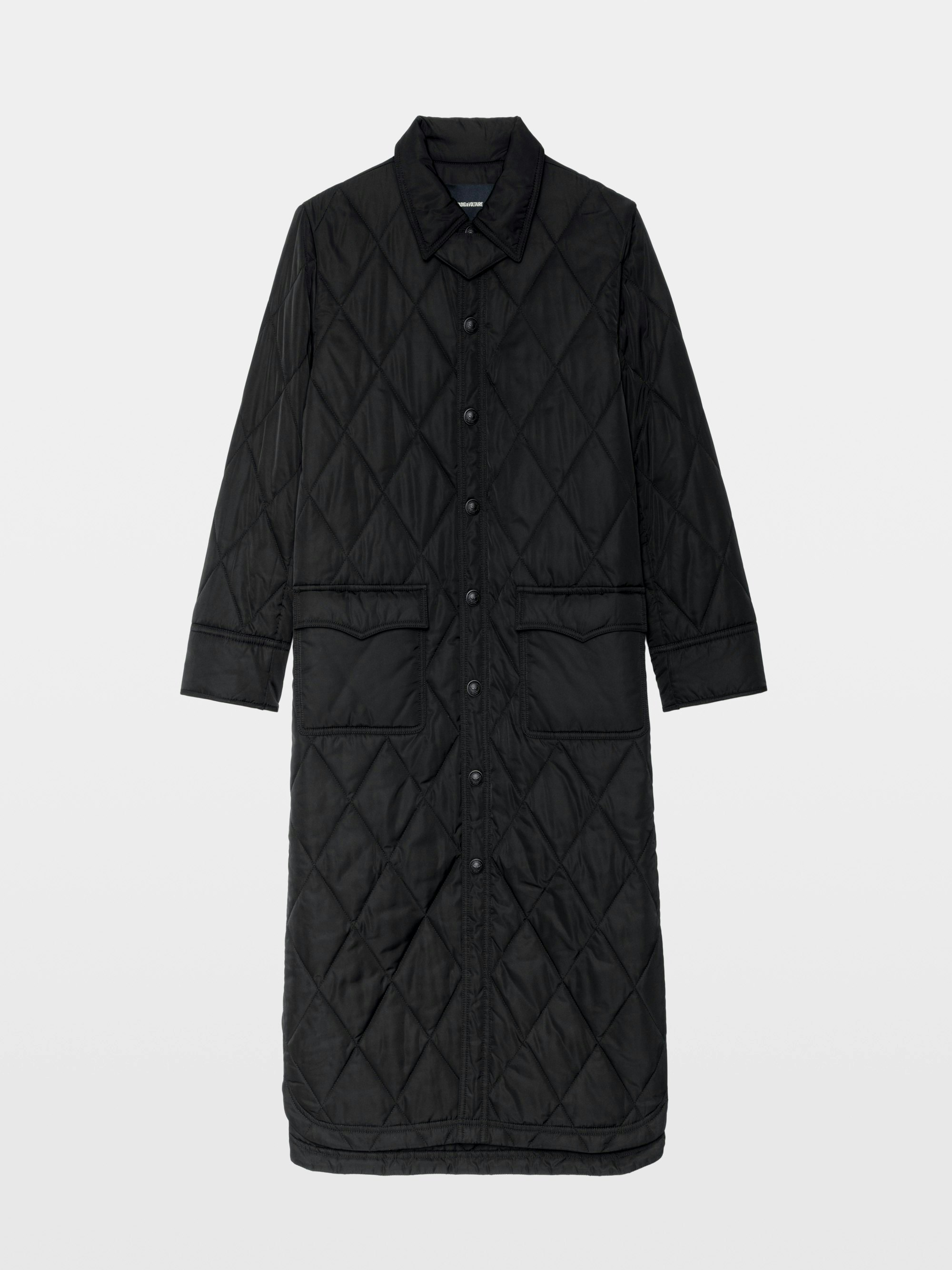 Long Black Quilted Parka for Women | Zadig&Voltaire | Zadig&Voltaire