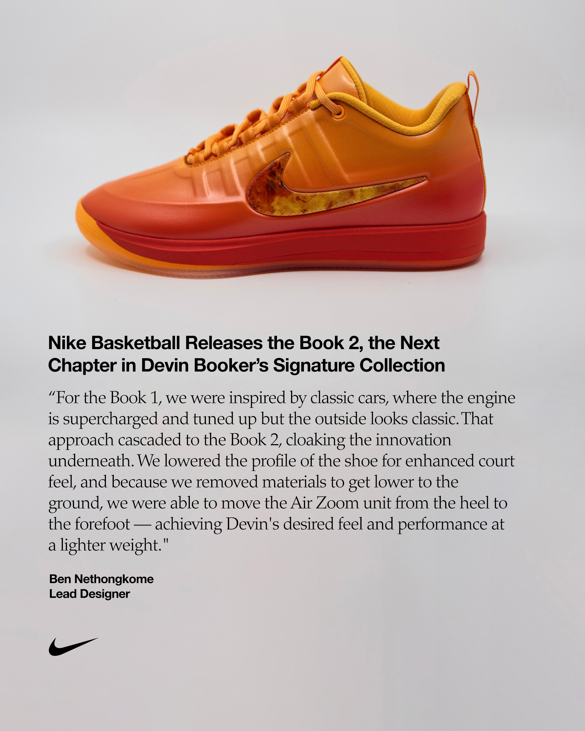 Nike Basketballから、デビン・ブッカーのシグネチャー コレクションの
