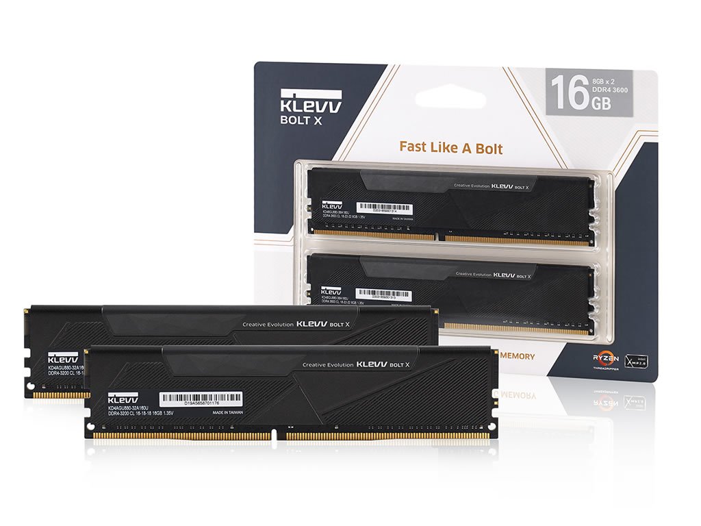 メモリー KLEVV BOLT X DDR4 32GB (16GB x 2) 3600 コスパに優れた