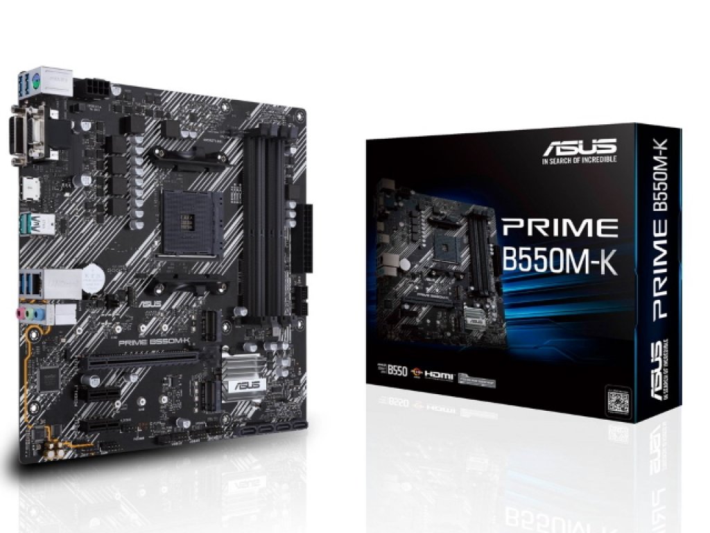 ASUS PRIME B550M-K AMD 500シリーズ Socket AM4対応 AMD B550チップ