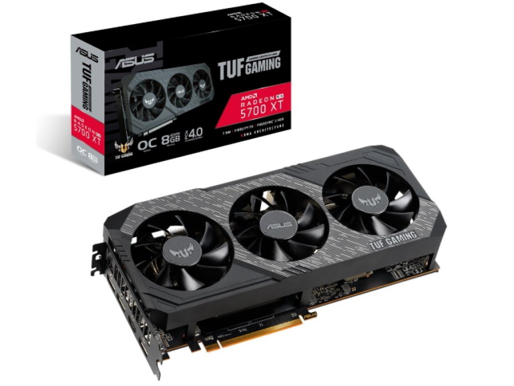 ASUSから3連ファン搭載TUF GAMINGシリーズ RX 5700 XT搭載カードと2連