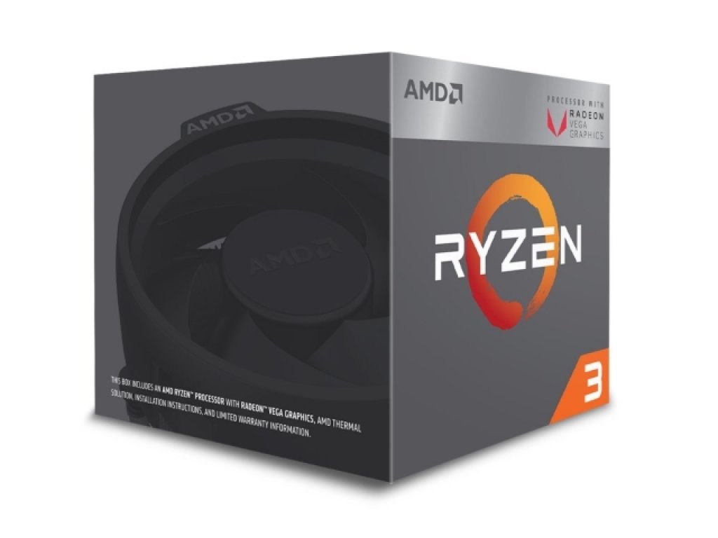 AMD Ryzen 3 2200G with Radeon Vega 8 Graphics BOX AMD Ryzen with