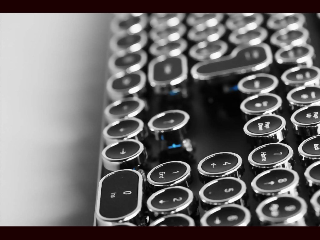 HKW HKW タイプライター風メカニカルキーボード 青軸 JIS規格 109キー