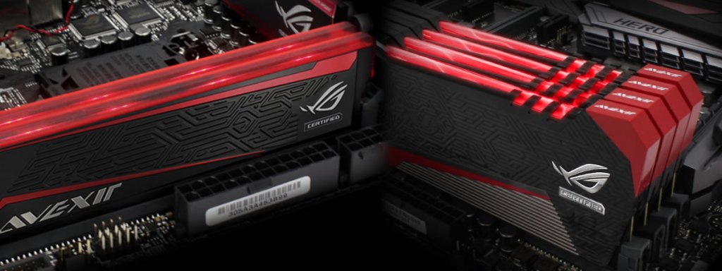 プラズマチューブやライトバーを搭載したASUS ROG認証メモリー「RED