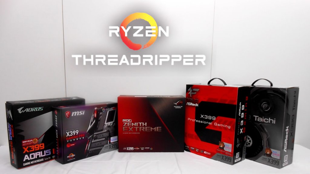AMD Ryzen ThreadripperとX399チップセット搭載マザーボード8/10 22:00