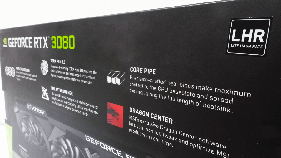 MSI、トリプルファンでOC仕様のLHR版 RTX 3080搭載グラフィック