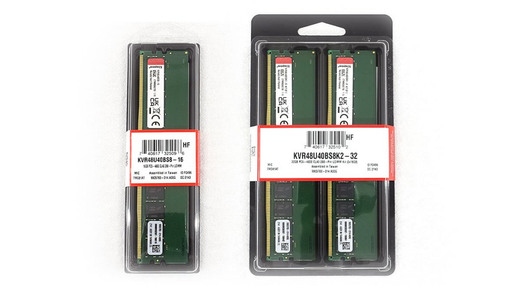 KingstonからJEDEC準拠のDDR5 4800MHzデスクトップ用メモリー
