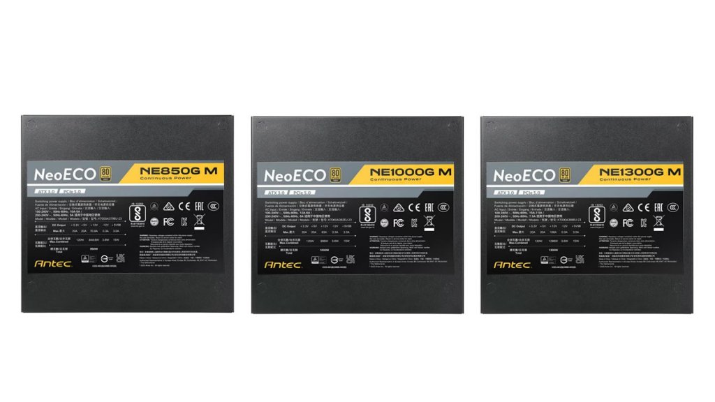 PCIe 5.0準拠の80PLUS Gold認証取得 ATX3.0対応電源「Antec NeoECO