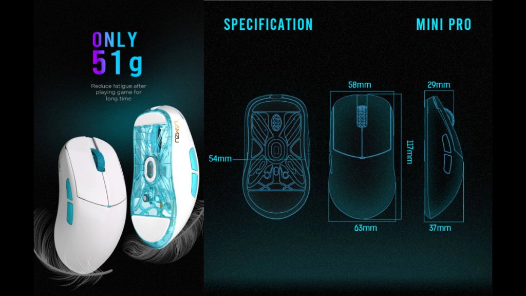Lamzuより4000Hzハイポーリングレートに対応した小柄な『Lamzu