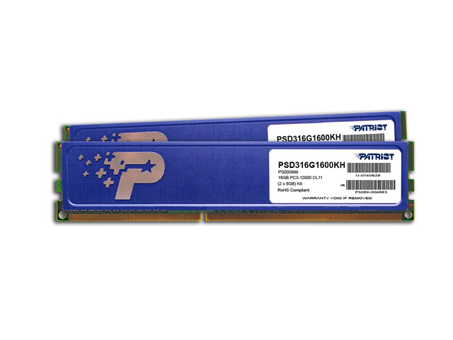 Patriot PSD316G1600KH 240pin DDR3-1600 CL11 16GB(8GBx2枚組)KIT 1.5