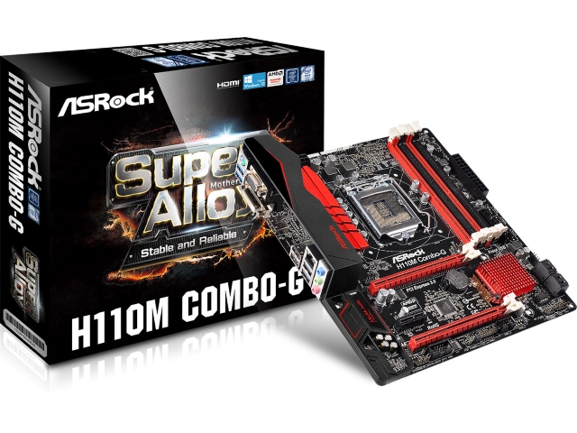 ASRock H110M Combo-G インテル 100シリーズ LGA1151対応 intel H110