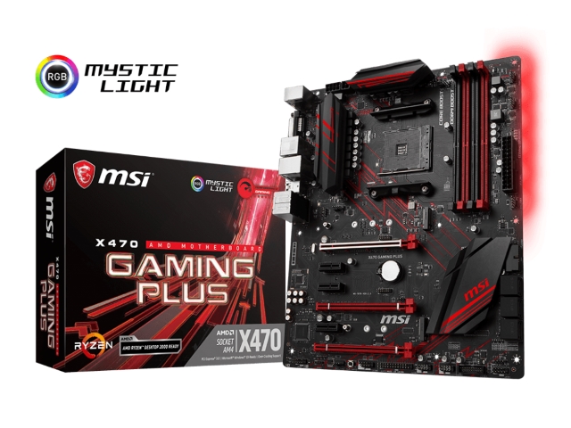MSI X470 GAMING PLUS AMD 400シリーズ Socket AM4対応 AMD X470チップ