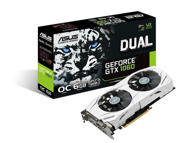 ASUS DUAL-GTX1060-O6G GeForce GTX 1060 6GB 192-bit GDDR5 PCI