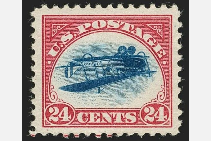 コレクター垂涎のエラー切手「逆さまジェニー」が約3億8000万円で落札