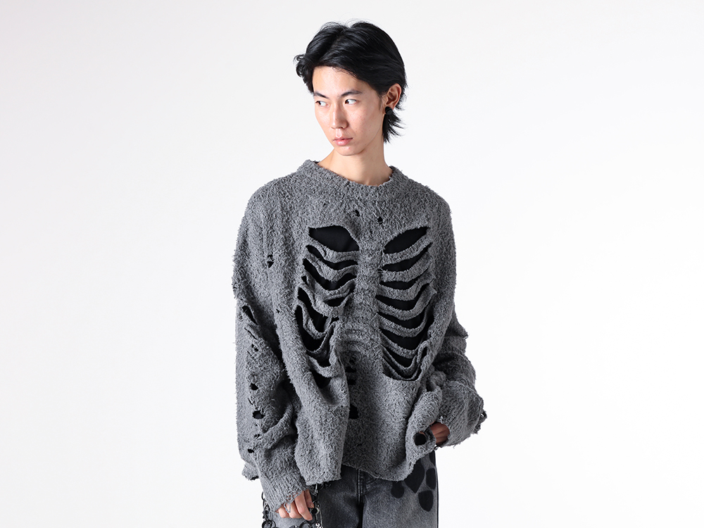 doublet(ダブレット) 25-26AWダメージニット デニムスタイル -FASCINATE