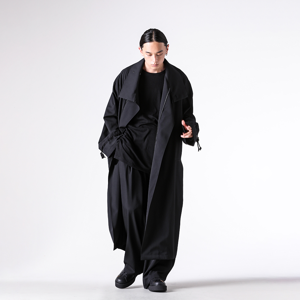 Yohji Yamamoto POUR HOMME 25-26AW クロスジッパーコート ミニマム