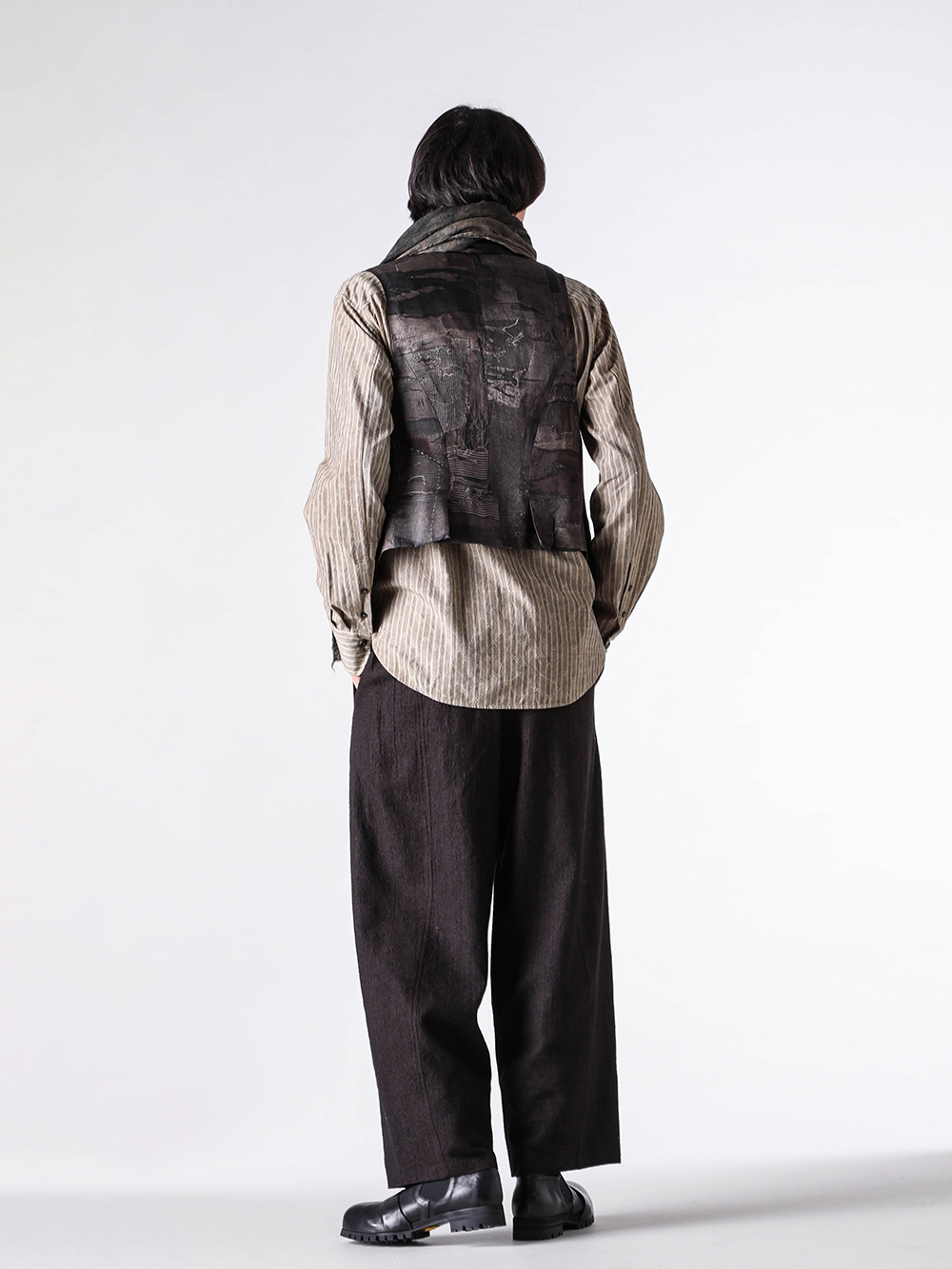 ZIGGY CHEN 25-26AW ダブルブレストベスト スカーフスタイル -FASCINATE