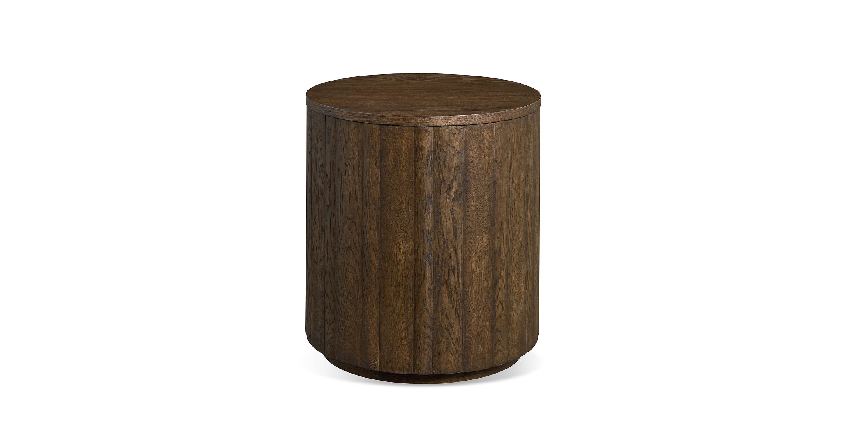 Andora Round Plinth End Table | Bassett Furniture