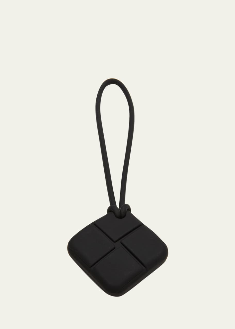 Bottega Veneta Men's AirTag™ Intreccio Rubber Case w/ Strap