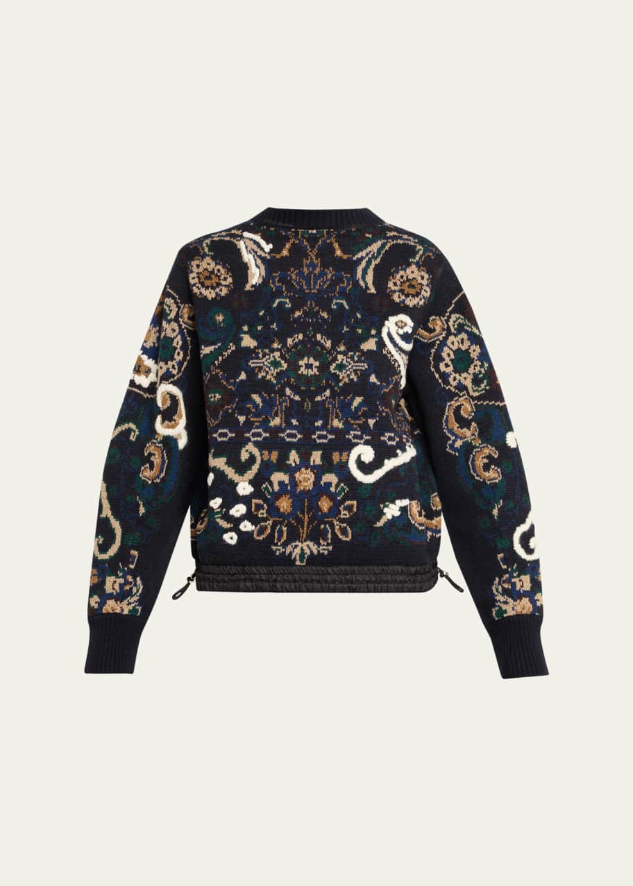 sacai サカイ floral pullover knit sweater 2 Sacai ​Floral Jacquard