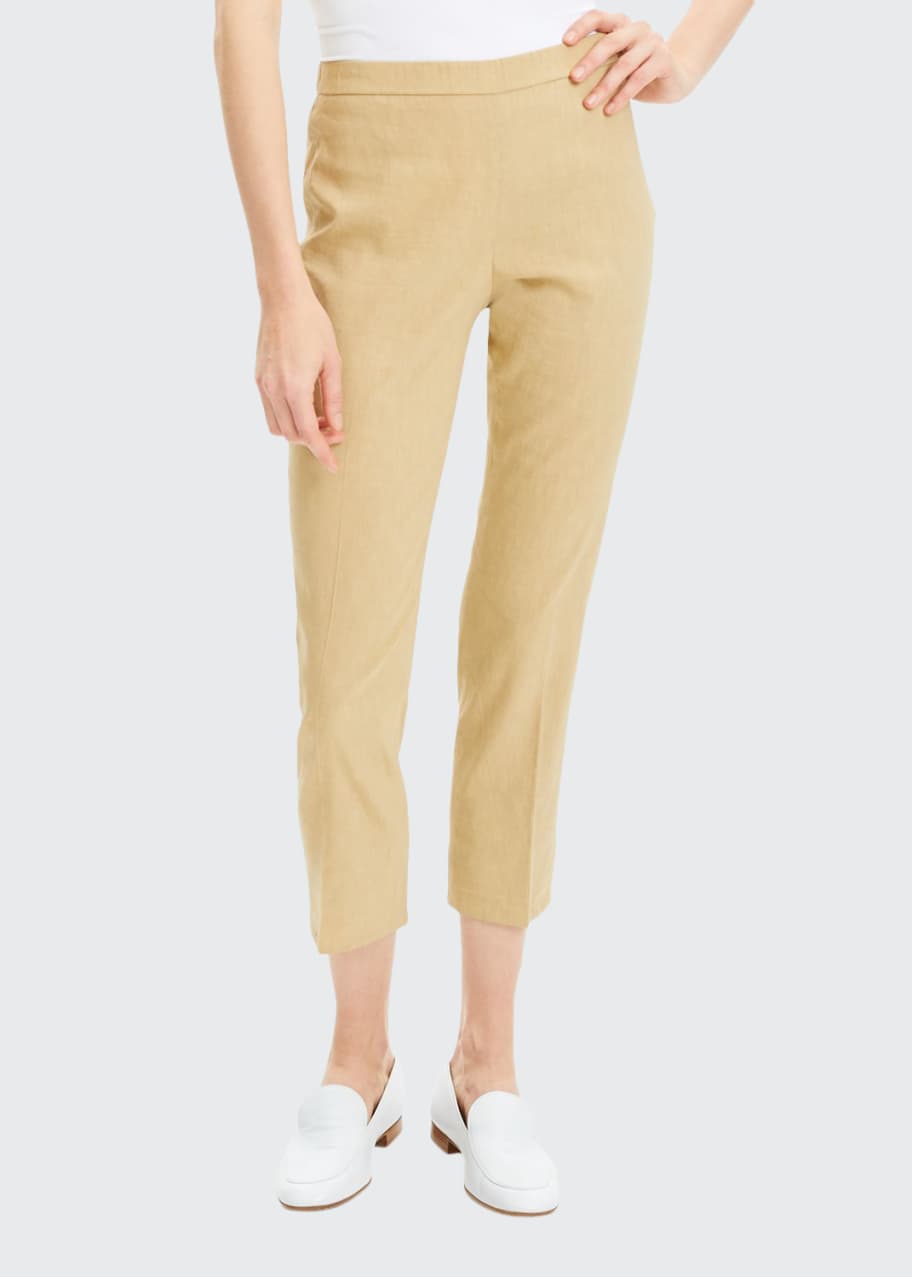 Theory Eco Crunch Wash Basic Pull-On Pants - Bergdorf Goodman