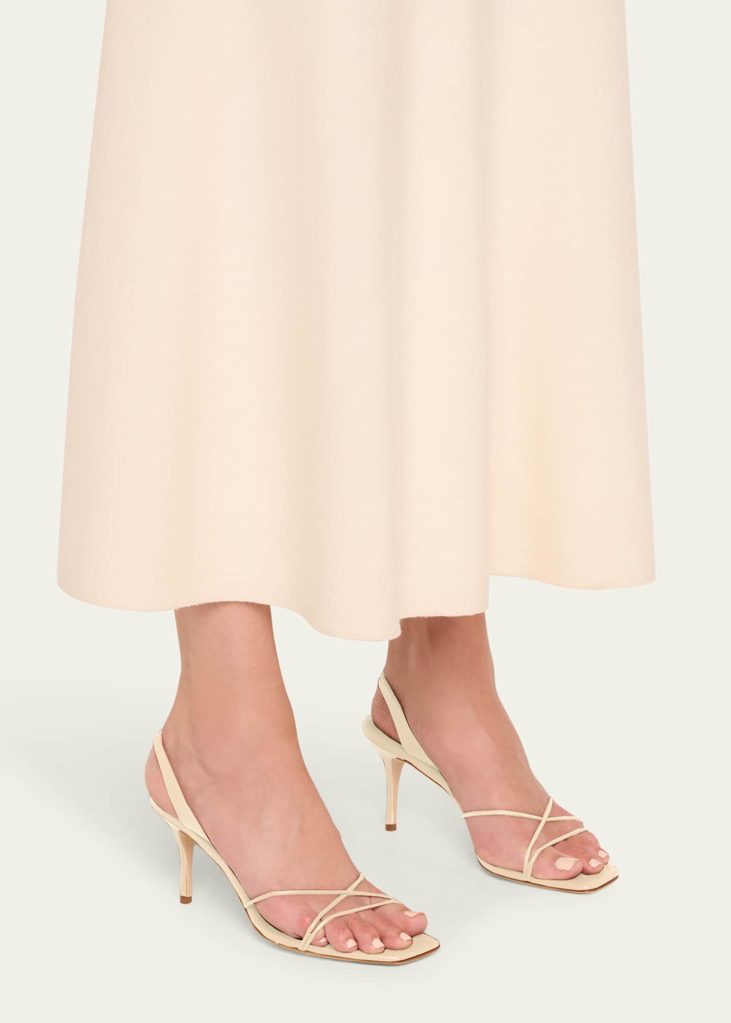 Manolo Blahnik Leather Strappy Slingback Sandals - Bergdorf Goodman