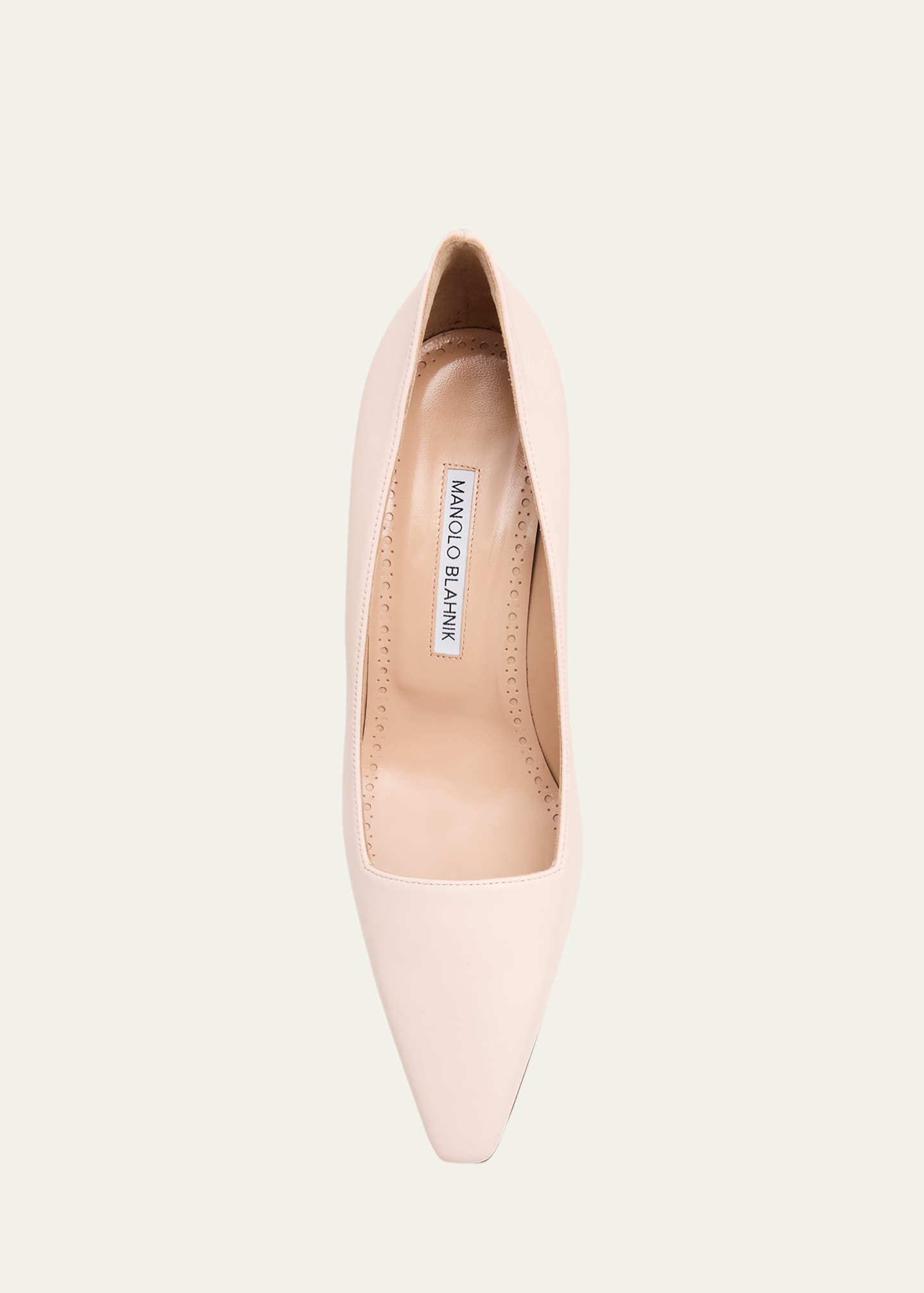 Manolo Blahnik Moiralo Leather Pumps - Bergdorf Goodman
